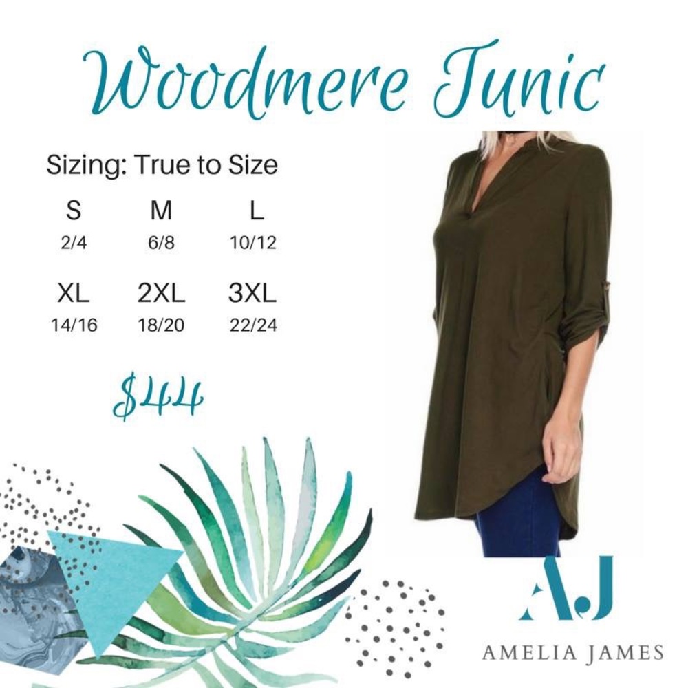 Woodmere Olive Tunic